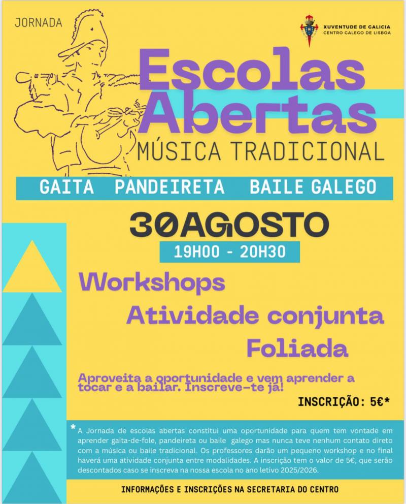 Xornada de Escolas Abertas no Centro Galego de Lisboa Xornada de Escolas Abertas no Centro Galego de Lisboa
