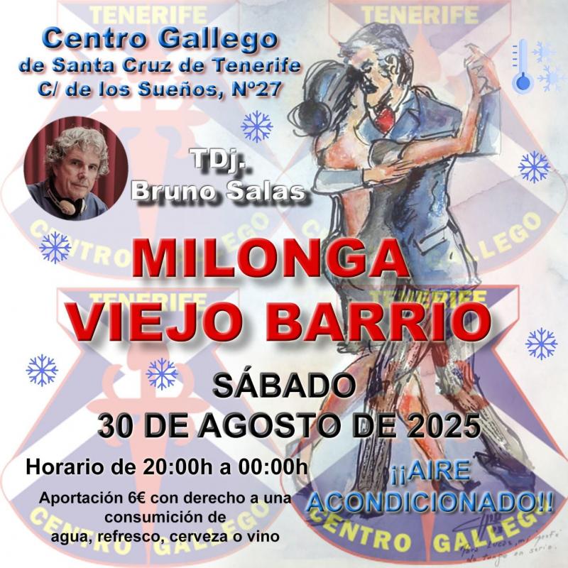Milonga "Vello Barrio" no Centro Galego de Santa Cruz de Tenerife