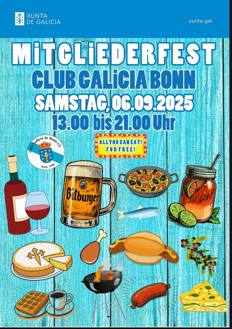 Festa para os socios na Casa Galicia de Bonn e.V. Festa para os socios na Casa Galicia de Bonn e.V.