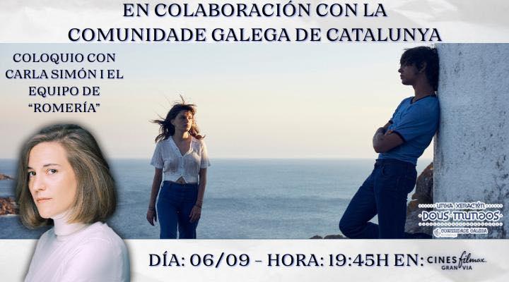 Coloquio da directora de cine Carla Simón en colaboración coa Comunidade Galega de Catalunya