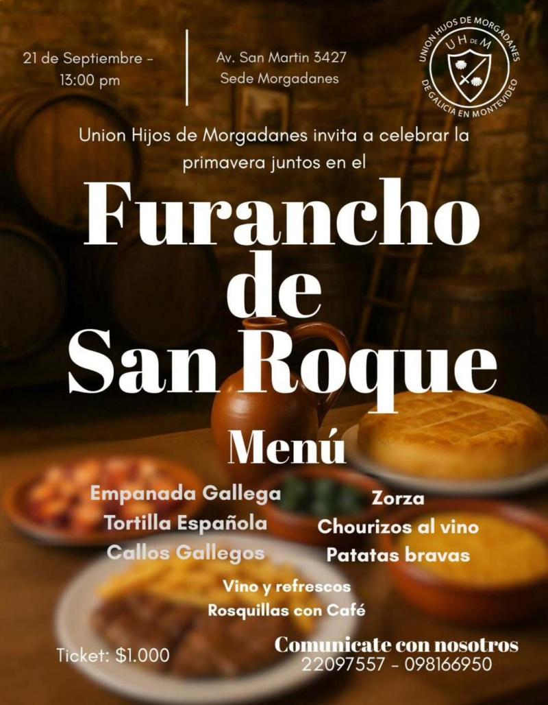 Furancho de San Roque na Unión Hijos de Morgadanes de Galicia en Montevideo