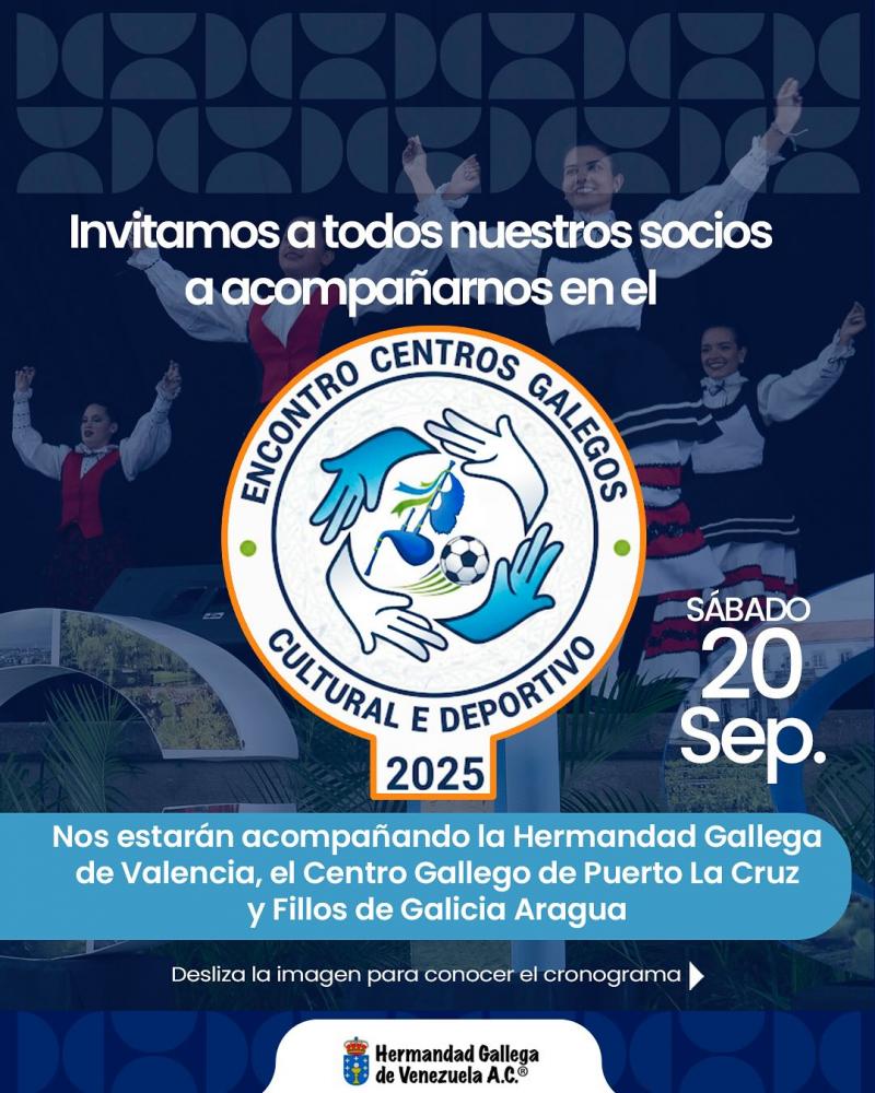 Encontro Centros Galegos Cultural e Deportivo 2025 en Venezuela