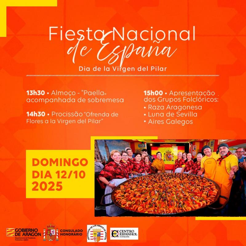 Festa Nacional de España no Centro Espanhol do Paraná.