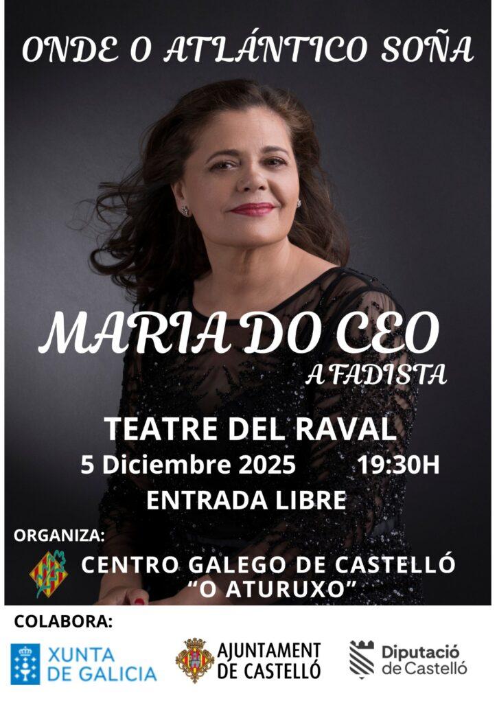 Concerto de María do Ceo no Centro Galego de Castelló "O Aturuxo"