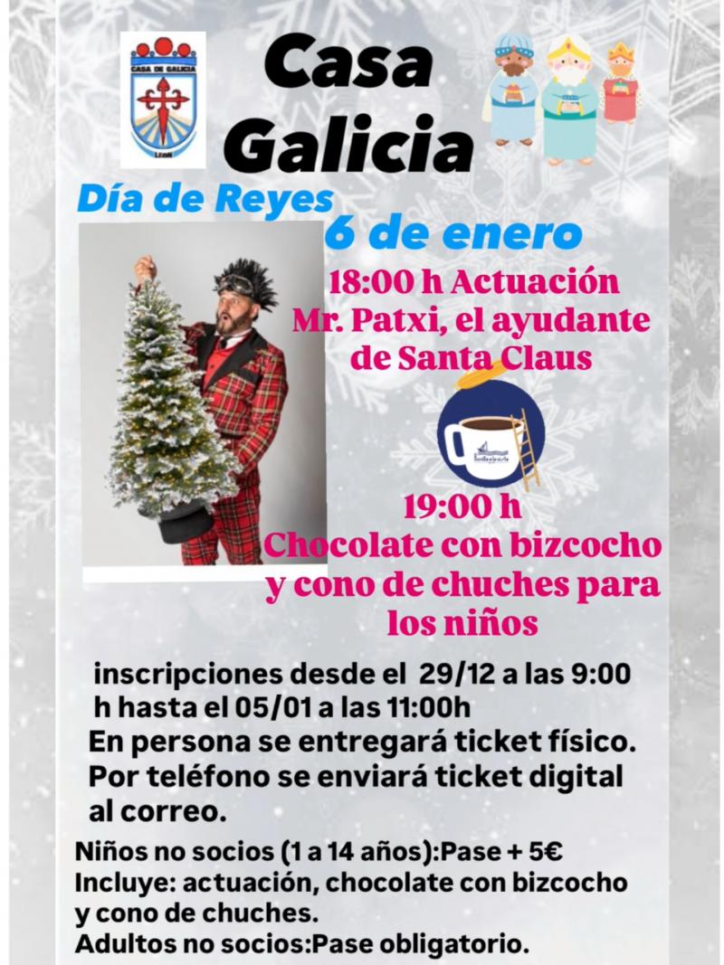 Día de Reyes en la Casa de Galicia en León.