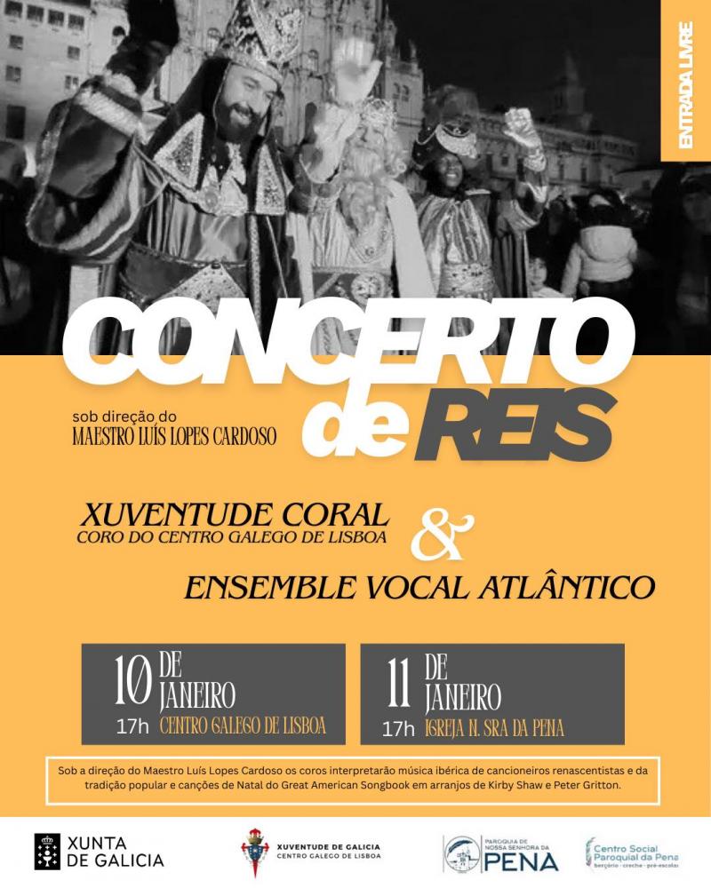 Concerto de Reis no Centro Galego de Lisboa. Concerto de Reis no Centro Galego de Lisboa.