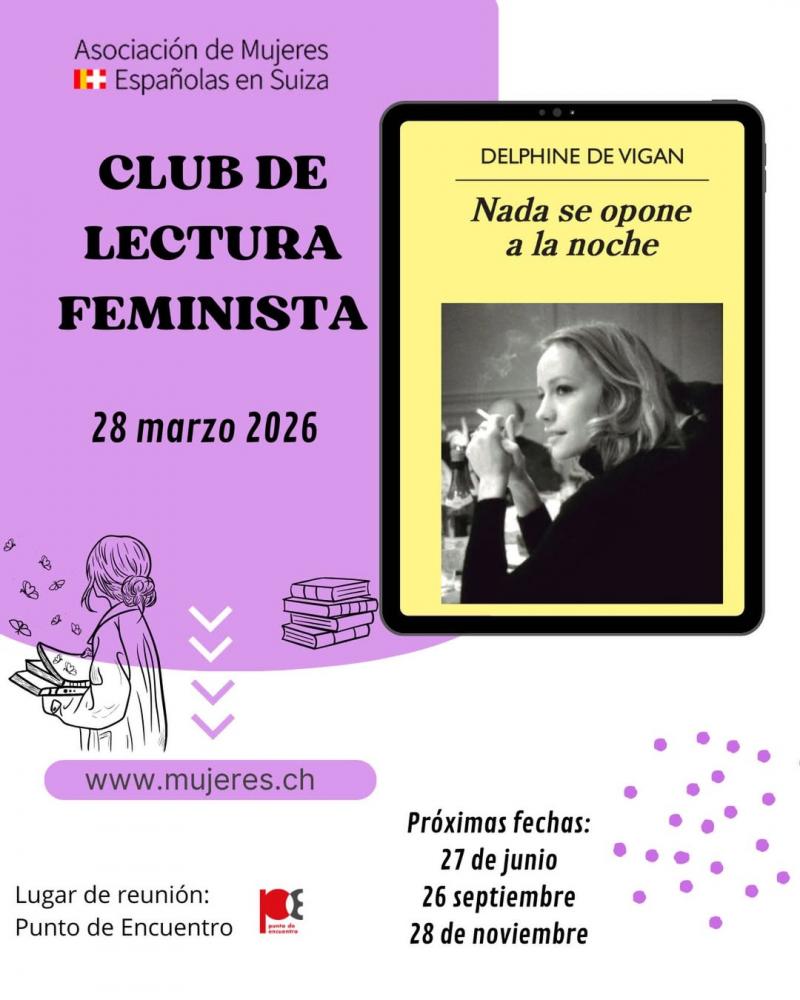 Club de lectura feminista de la Asociación de Mujeres Españolas en Suiza.