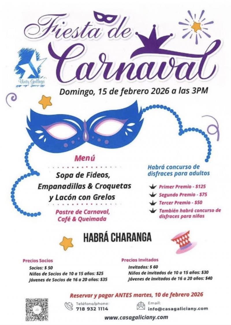 Presentación do libro "Viva! Os Xenerais da Ulla" e Festa de Entroido na Casa Galicia de Nova York.