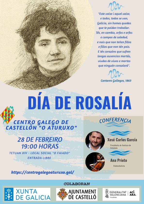 Día de Rosalía no Centro Galego de Castelló "O Aturuxo".