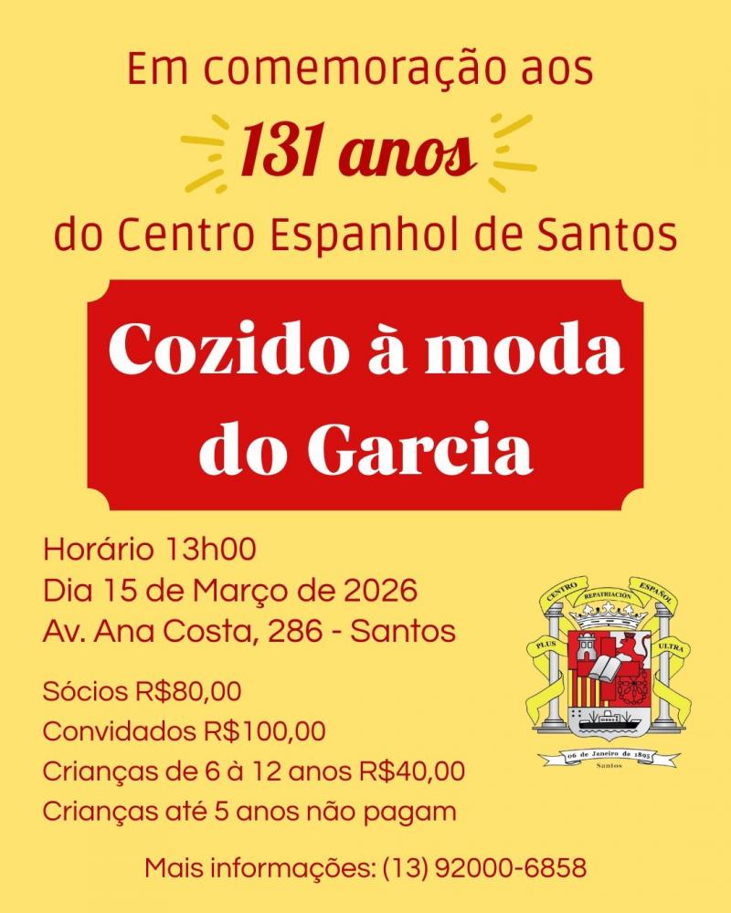 131 aniversario del Centro Espanhol de Santos.