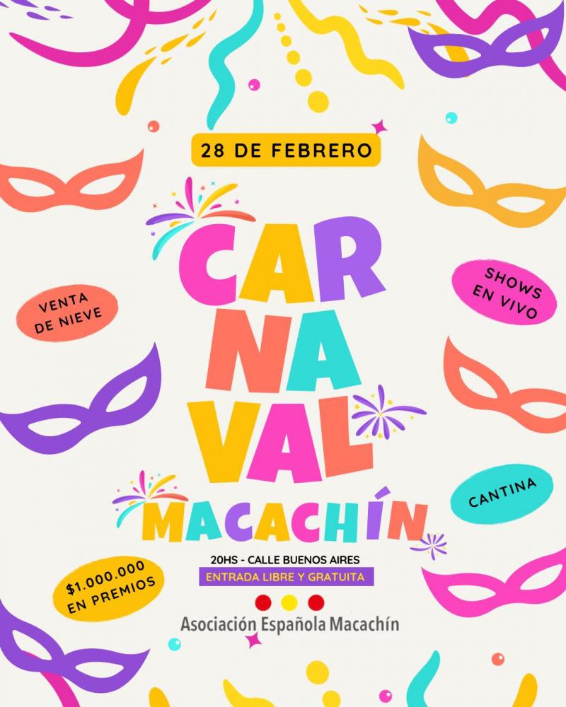 Entroido 2026 da Asociación Española Macachín.