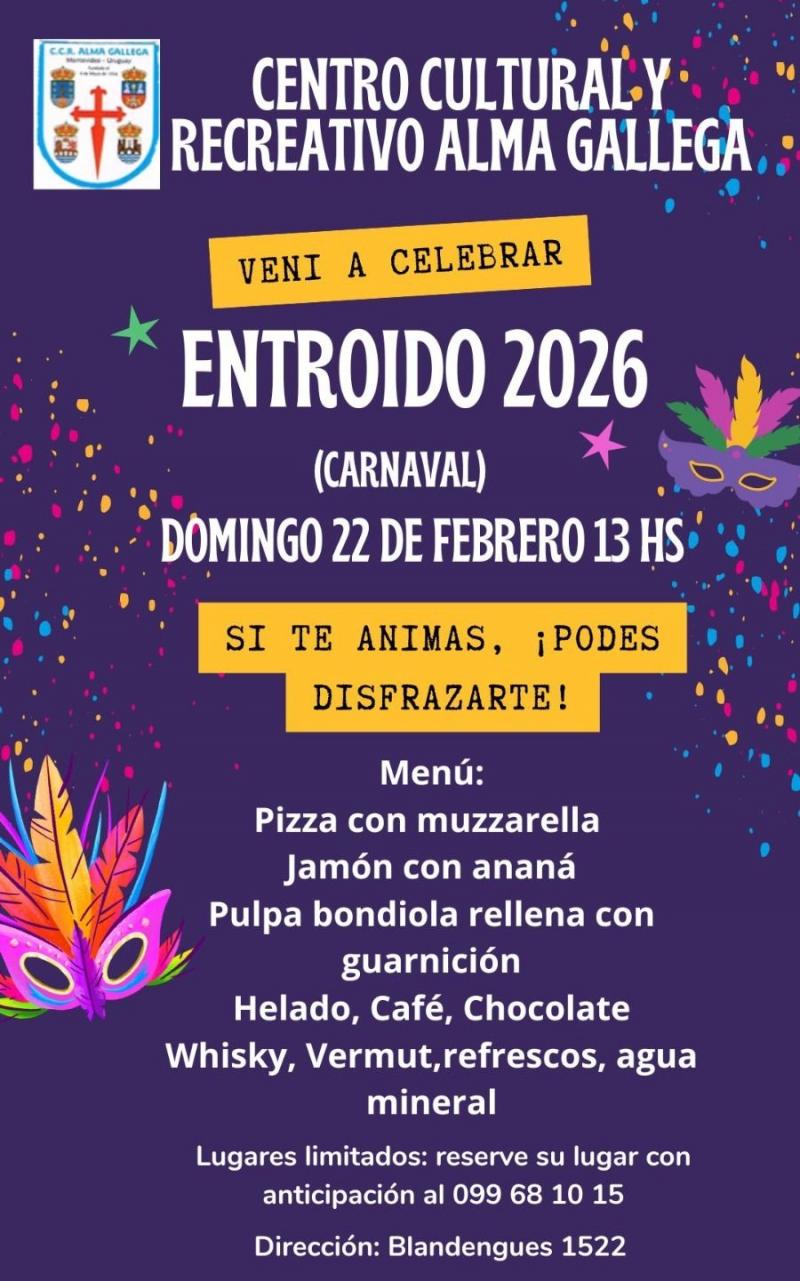 Carnaval en el Centro Cultural y Recreativo Alma Gallega en Montevideo. Carnaval en el Centro Cultural y Recreativo Alma Gallega en Montevideo.