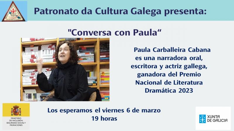 Conferencia con Paula Carballeira no Padroado da Cultura Galega de Montevideo.