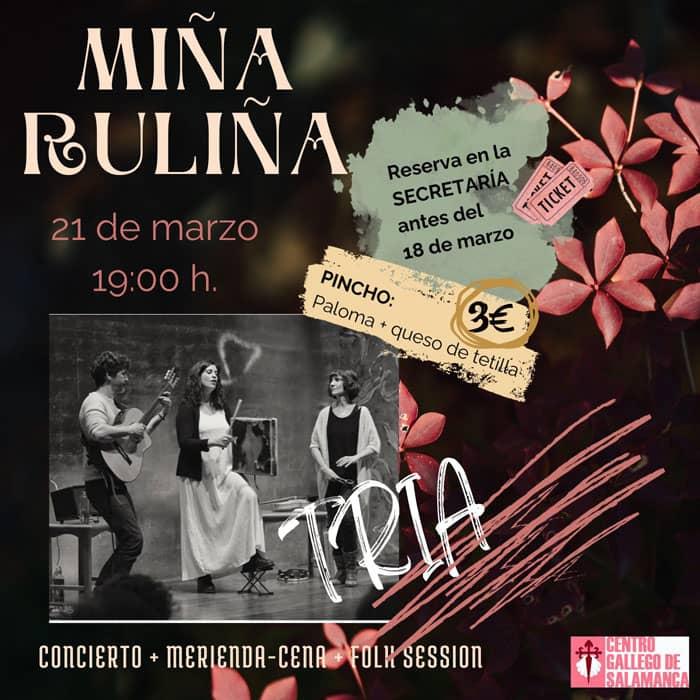 Encontro folk 2026 "Miña Ruliña" no Centro Galego de Salamanca. Encontro folk 2026 "Miña Ruliña" no Centro Galego de Salamanca.