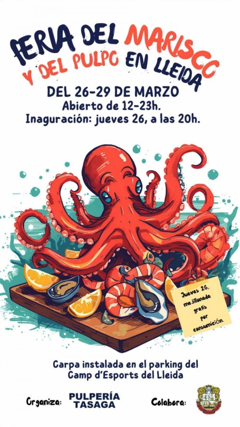Feira do Marisco e do Polbo no Centro Galego de Lleida.