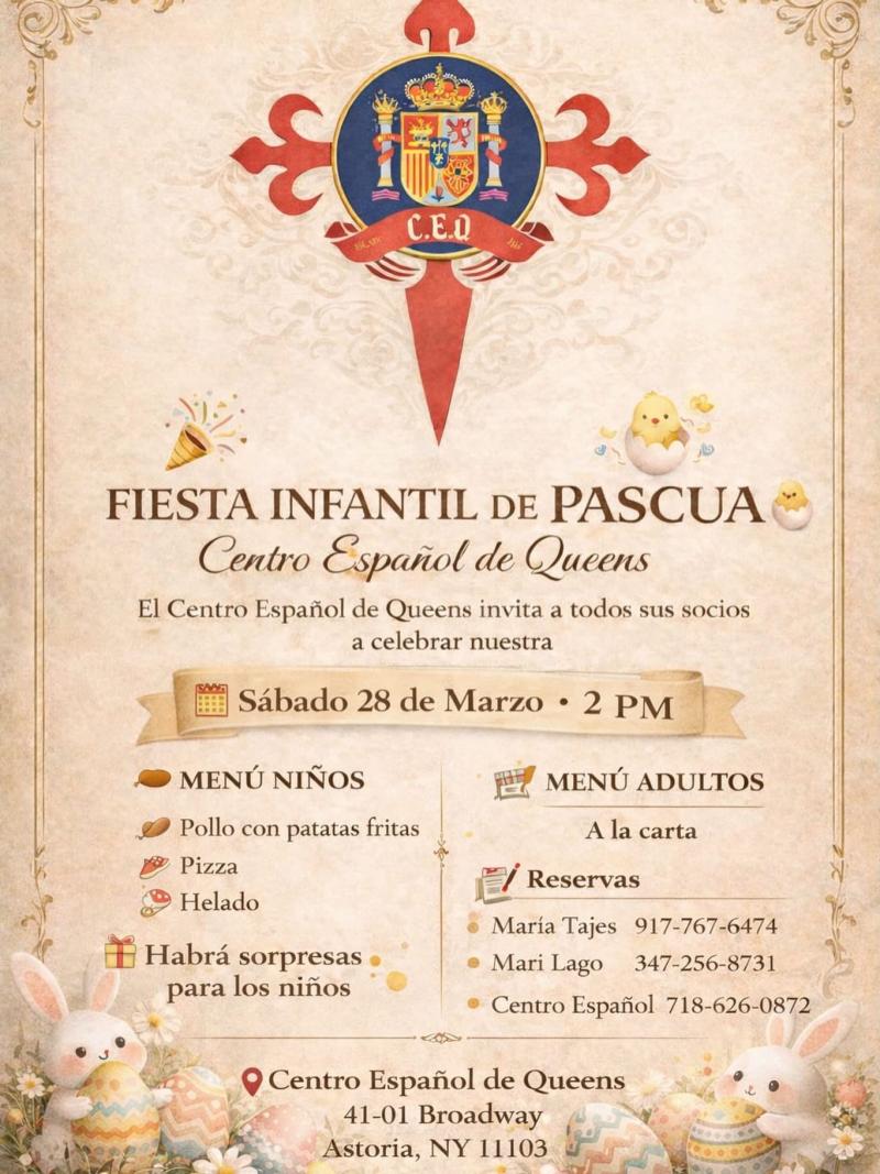 Festa infantil de Pascua no Centro Español de Queens. Festa infantil de Pascua no Centro Español de Queens.
