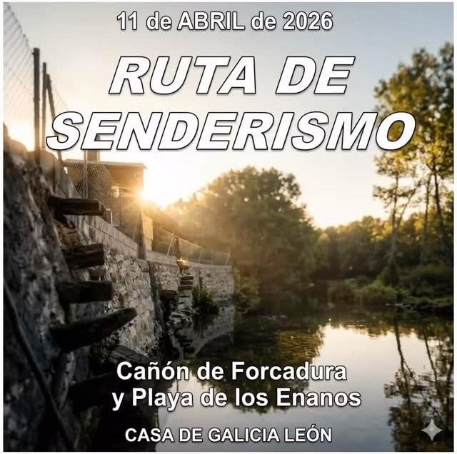 Ruta de sendeirismo polo Cañón de Forcadura e a Praia dos Ananos, organizada pola Casa de Galicia en León.