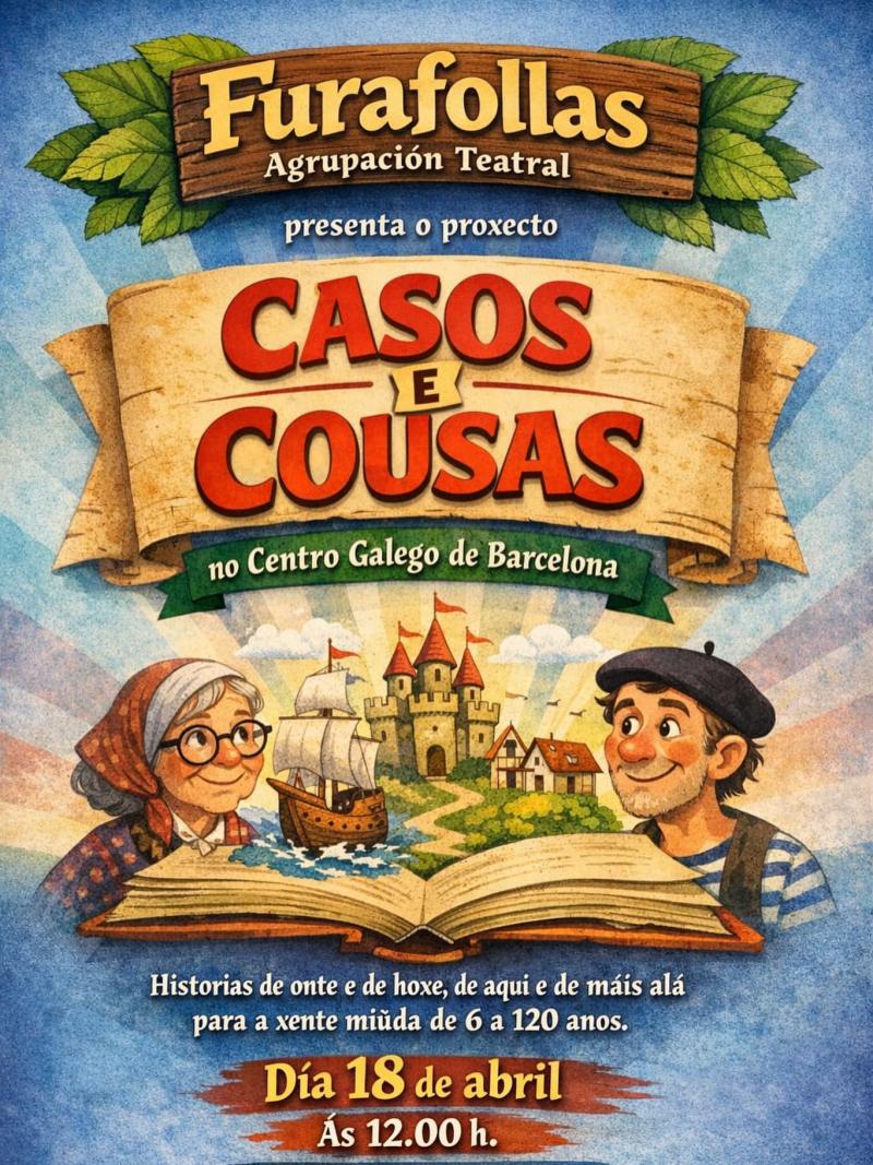 Actuación teatral da Agrupación Furafollas no Centro Galego de Barcelona. Actuación teatral da Agrupación Furafollas no Centro Galego de Barcelona.