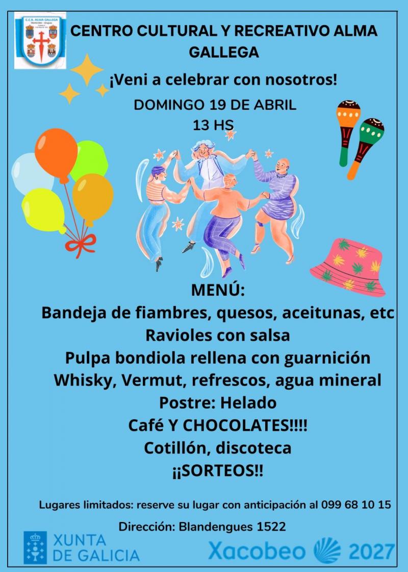 Celebración do Centro Cultural e Recreativo Alma Galega de Montevideo. Celebración do Centro Cultural e Recreativo Alma Galega de Montevideo.
