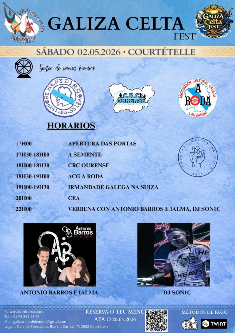 Galiza Celta Fest organizada polo grupo Galiza Celta Delémont.