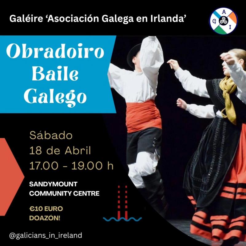 Obradoiro de baile galego da Asociación Galega en Irlanda. Obradoiro de baile galego da Asociación Galega en Irlanda.