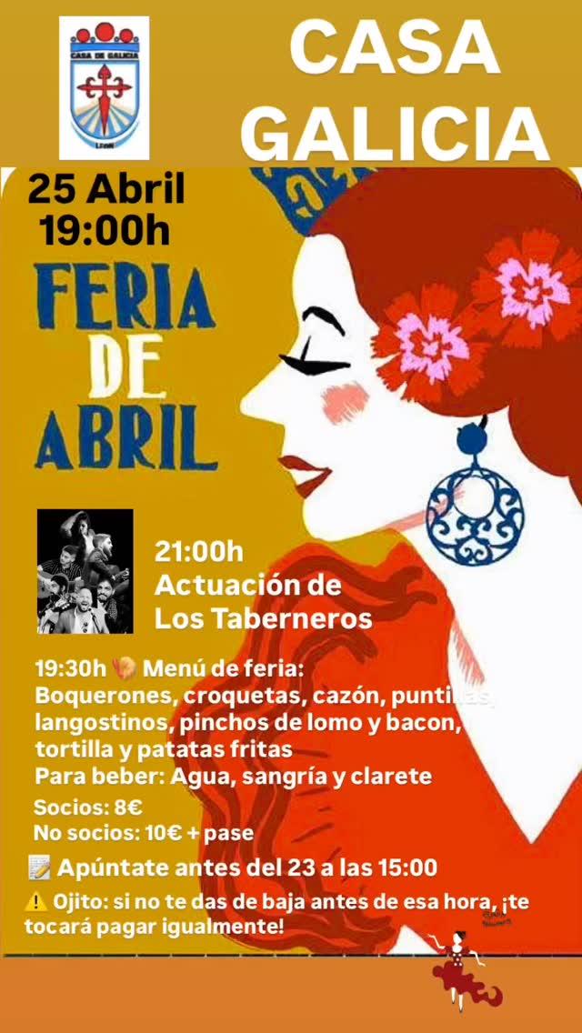 Feira de Abril na Casa Galicia en Léon.