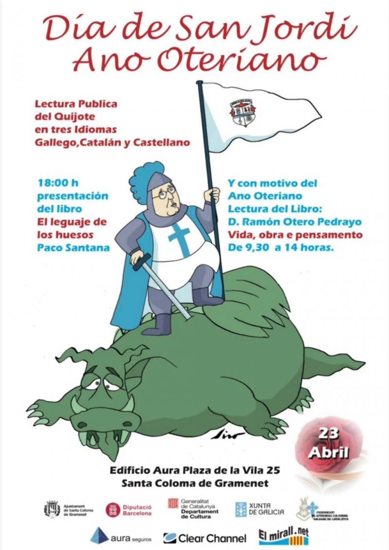 Celebración do Sant Jordi, con Airiños da Nosa Galicia, en Santa Coloma de Gramanet. Celebración do Sant Jordi, con Airiños da Nosa Galicia, en Santa Coloma de Gramanet.