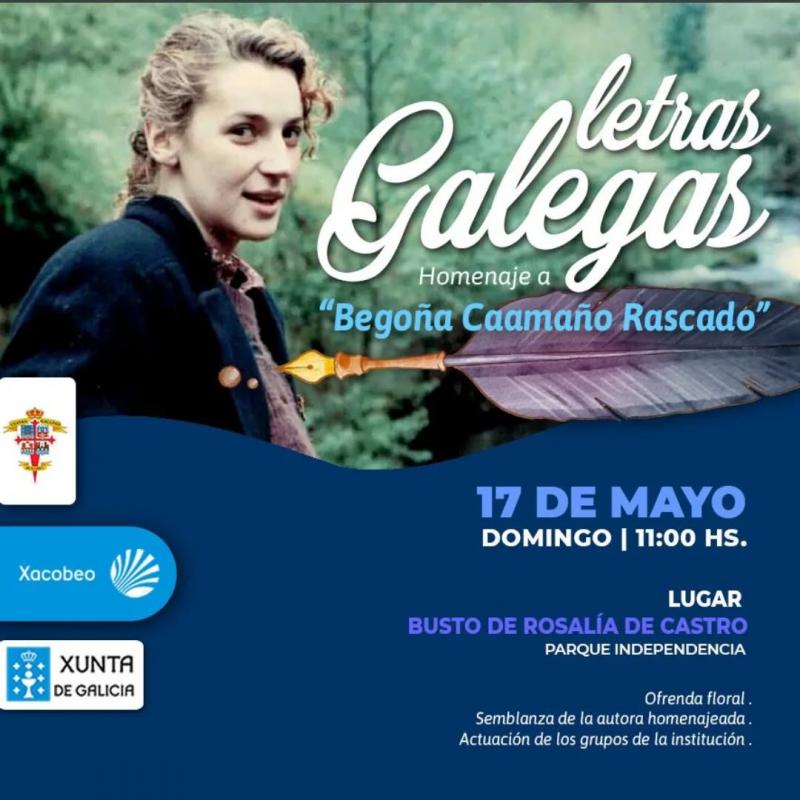Día das Letras Galegas 2026 organizado polo Centro Galego de Rosario.