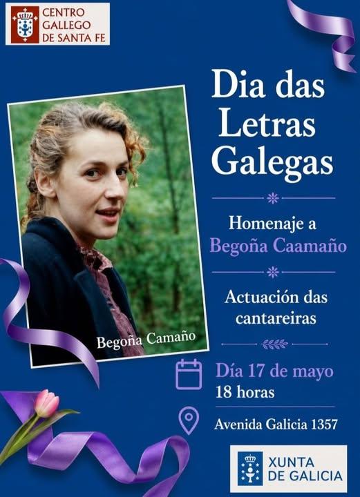Día das Letras Galegas 2026 no Centro Galego de Santa Fe.