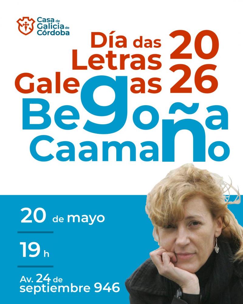 Conferencia polas Letras Galegas 2026 na Casa de Galicia de Córdoba, na Arxentina. Conferencia polas Letras Galegas 2026 na Casa de Galicia de Córdoba, na Arxentina.