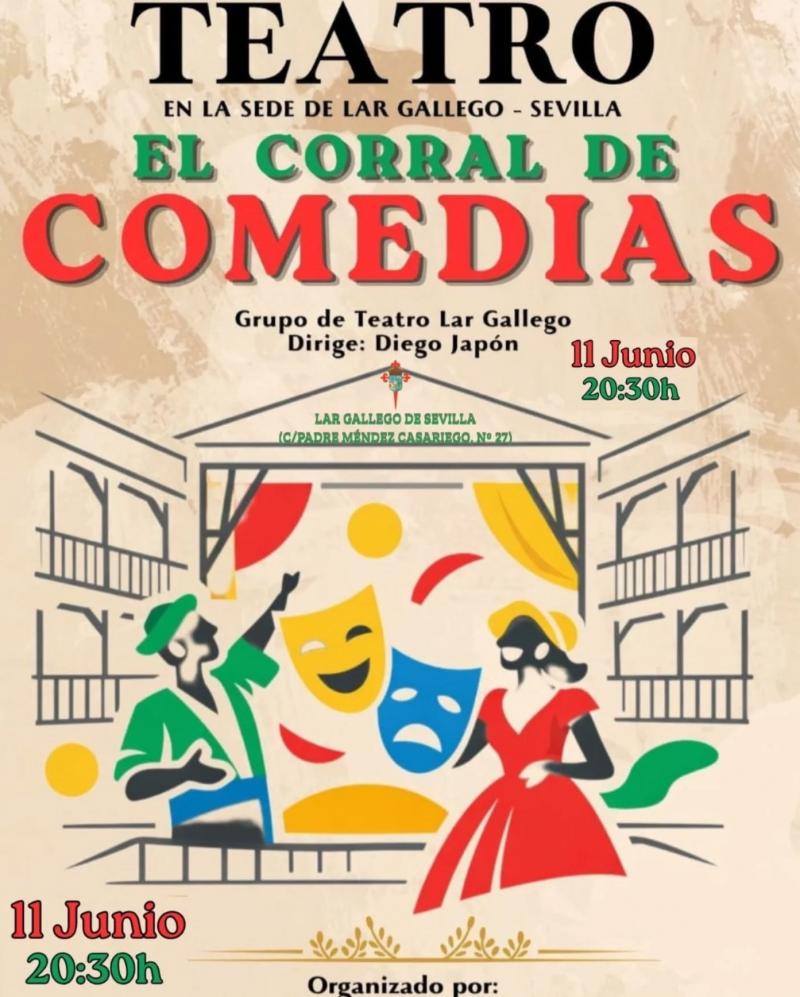 Teatro "El Corral de Comidas" no Lar Galego de Sevilla.