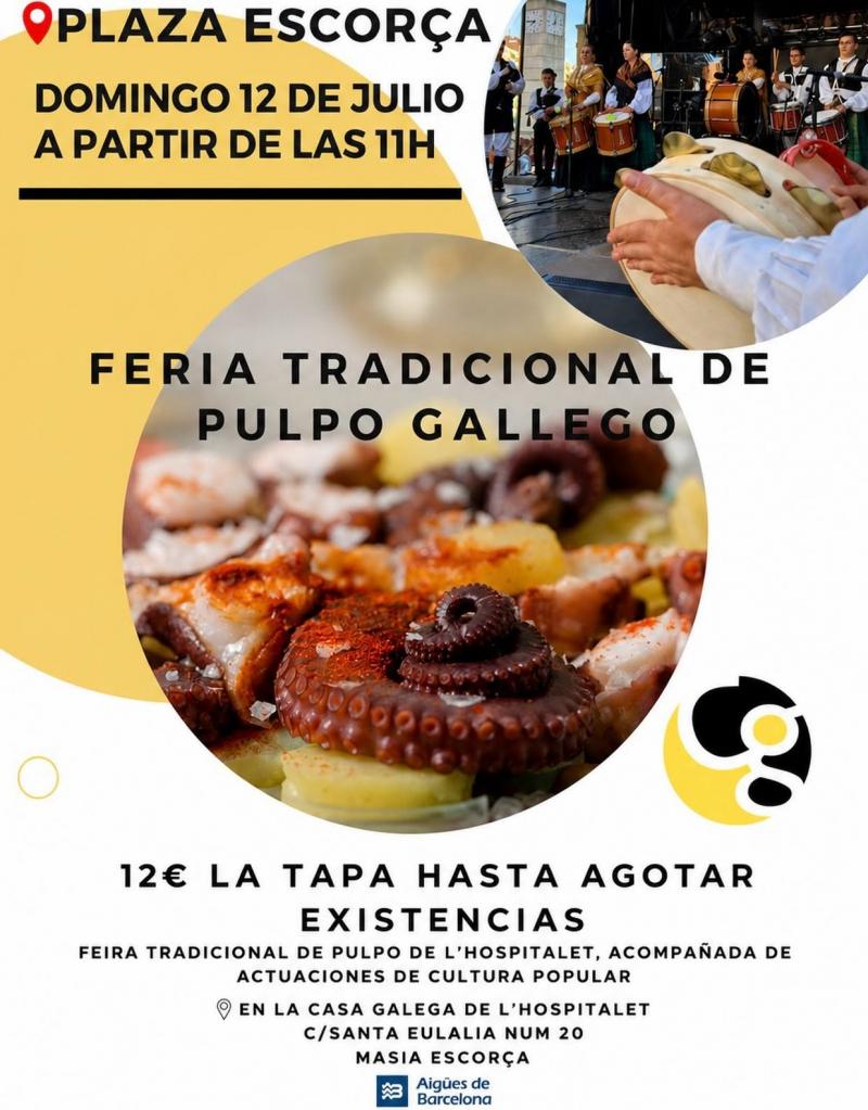 Festa tradicional de polbo galego na Casa Galega de L'Hospitalet.