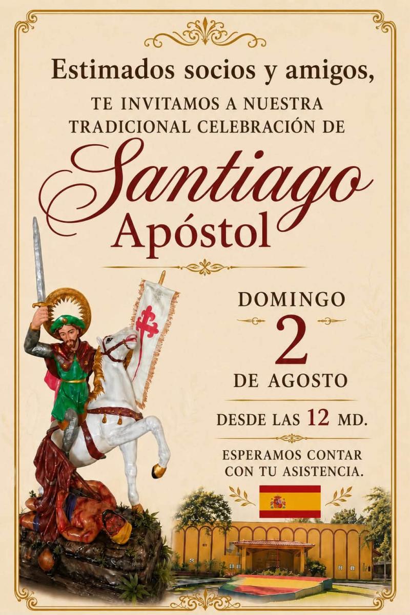 Festa do Santiago Apóstolo na Sociedade Española de La Chorrera. Festa do Santiago Apóstolo na Sociedade Española de La Chorrera.