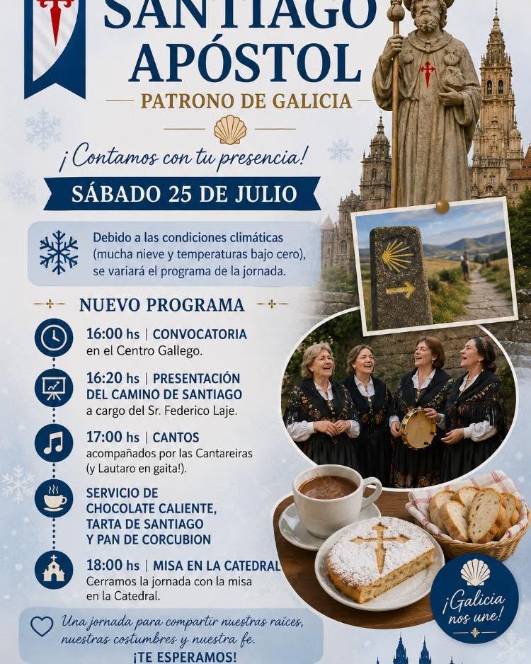 Día do Santiago Apóstolo na Asociación Centro Galego de Río Gallegos.