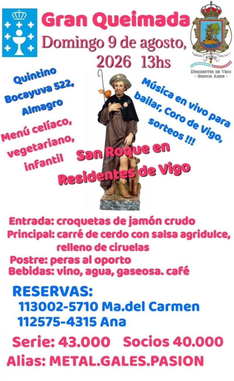 Gran queimada da Asociación Residentes de Vigo en Bos Aires. Gran queimada da Asociación Residentes de Vigo en Bos Aires.