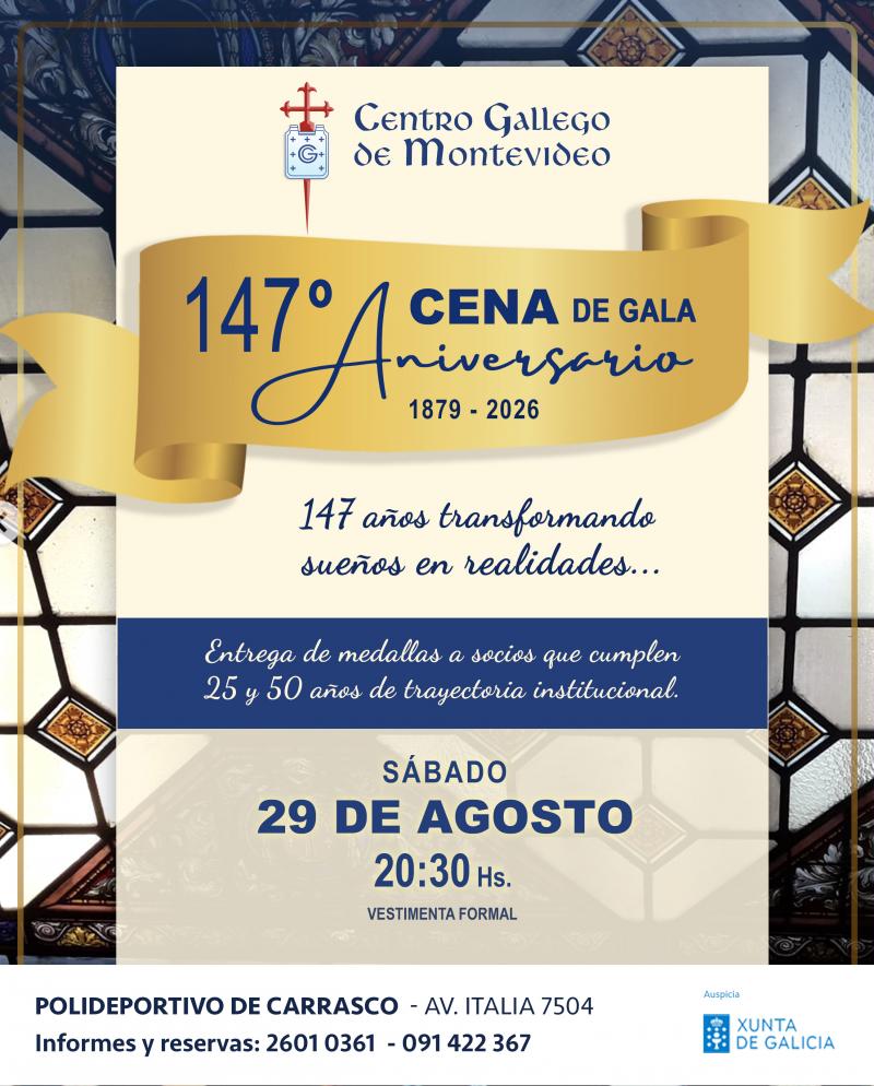 147 aniversario do Centro Galego de Montevideo. 147 aniversario do Centro Galego de Montevideo.