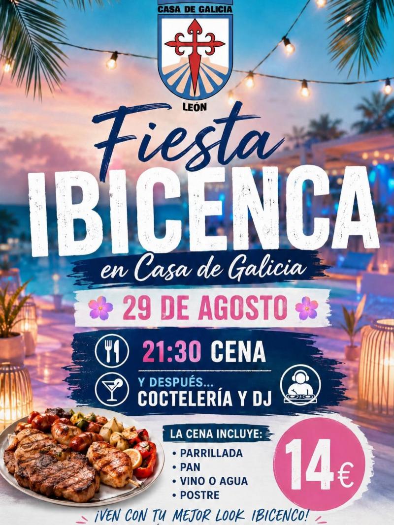 Fiesta ibicenca 2026 en la Casa de Galicia en León.