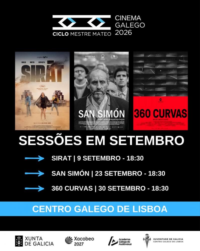Cine gallego en el Centro Gallego de Lisboa.