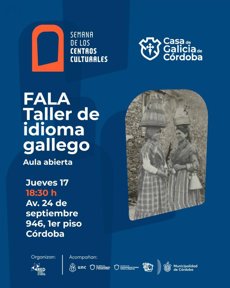 Obradoiro de galego na Casa de Galicia de Córdoba, na Arxentina. Obradoiro de galego na Casa de Galicia de Córdoba, na Arxentina.