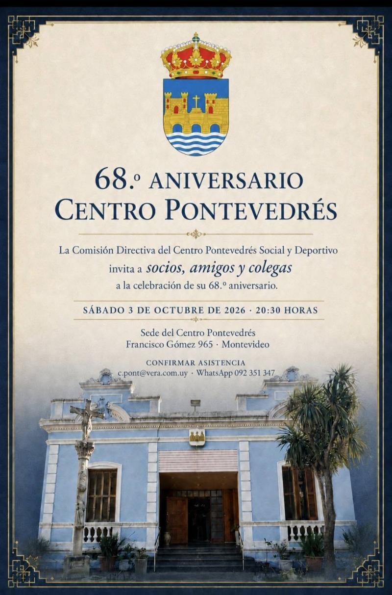 68 aniversario do Centro Pontevedrés de Montevideo.