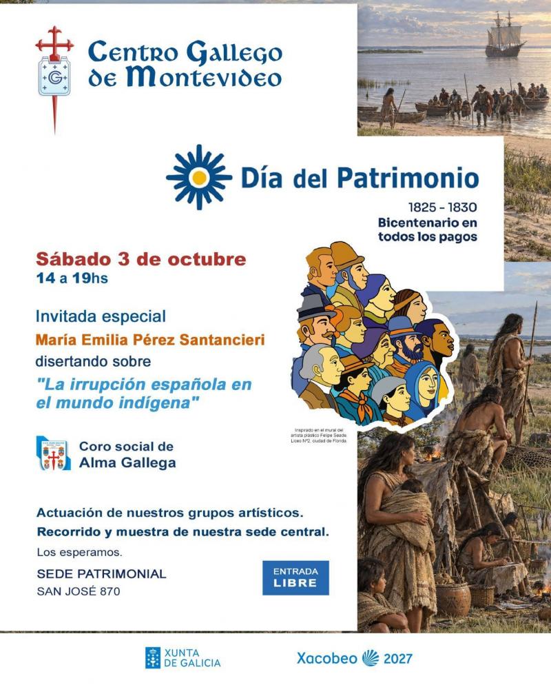 Día del Patrimonio 2026 en el Centro Gallego de Montevideo. Día del Patrimonio 2026 en el Centro Gallego de Montevideo.