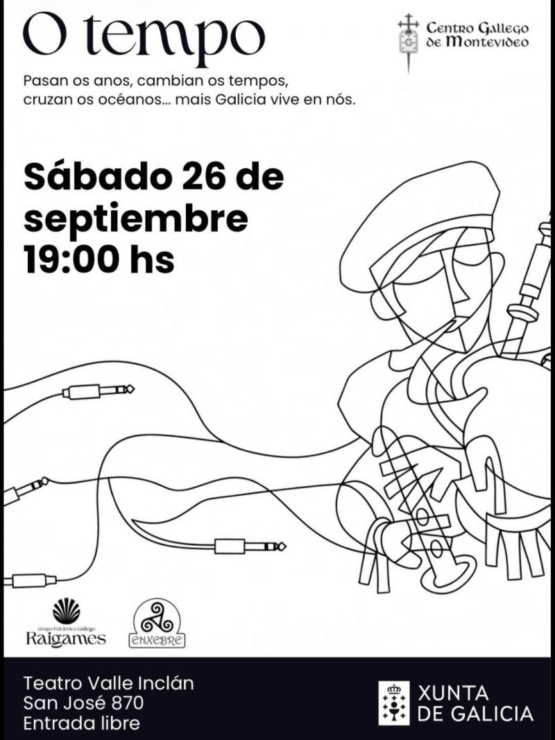 Encuentro "O tempo" en el Centro Gallego de Montevideo.