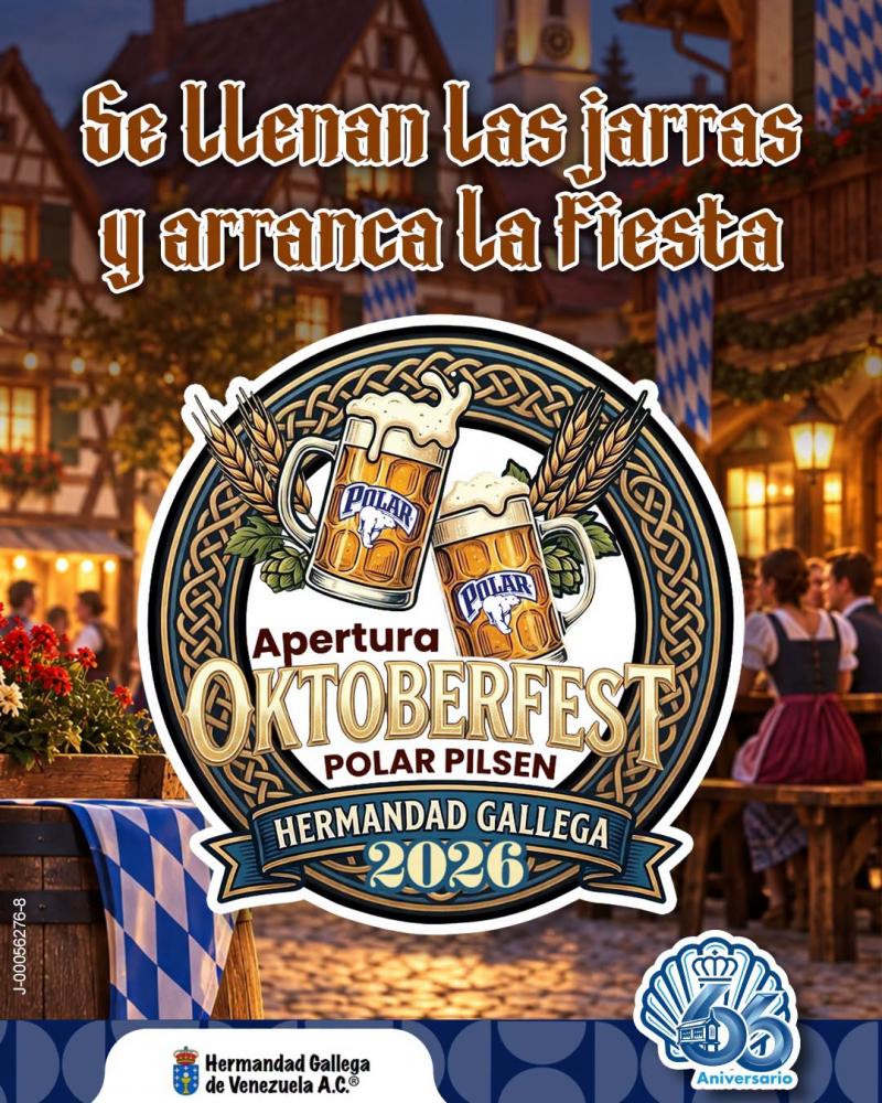 Apertura del Oktoberfest en la Hermandad Gallega de Venezuela.