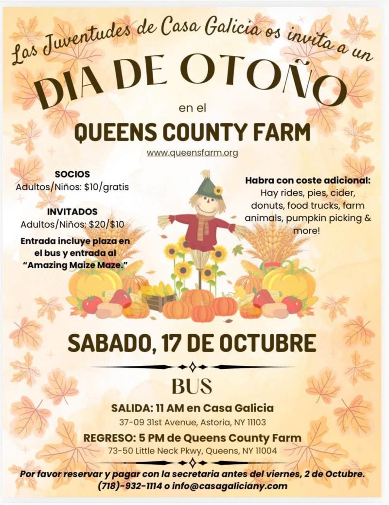 Día de Outono na Casa Galicia de Nova York.