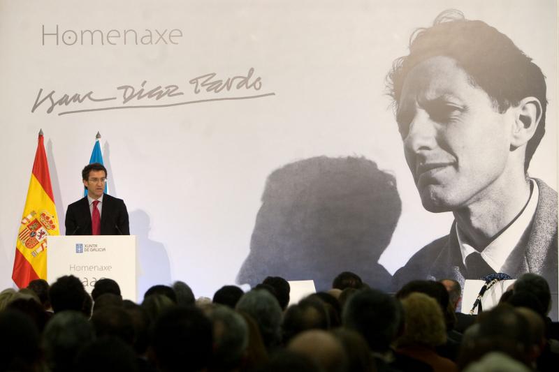Imagen del acto de homenaje a Isaac Díaz Pardo en la Cidade da Cultura de Galicia