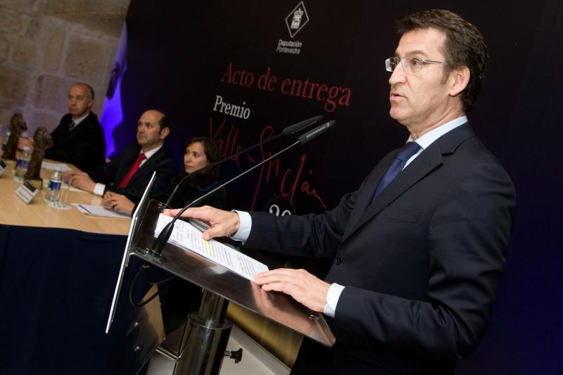 El presidente da Xunta, durante el acto de entrega de premios. Autora: Ana Varela. El presidente da Xunta, durante el acto de entrega de premios. Autora: Ana Varela.