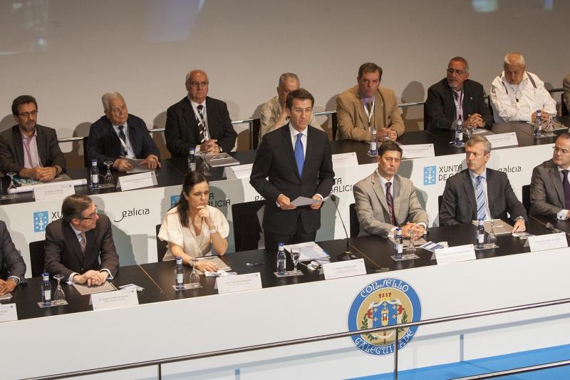 O titular da Xunta presidiu o acto de inauguración do X Consello de Comunidades Galegas. Foto: Xoán Crespo. 