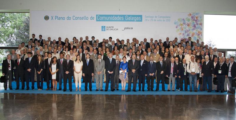 O titular da Xunta presidiu o acto de inauguración do X Consello de Comunidades Galegas. Foto: Xoán Crespo. 