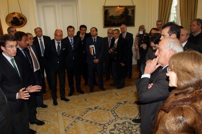 Feijóo en el acto de la Plataforma Empresarial Pexga en Buenos Aires.