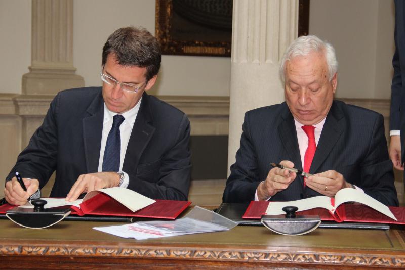 O presidente da Xunta reuniuse onte co ministro García-Margallo O presidente da Xunta reuniuse onte co ministro García-Margallo
